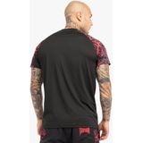 Tapout - Taproot Tee - Funktionsshirt - Zwart/Rood/Aubergine - Normale Pasvorm