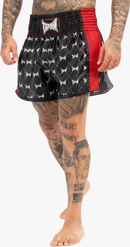 Tapout - Sorrento - Thaibox-Hose - Zwart/Rood/Grijs