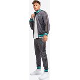 Lonsdale - Slim Fit - Trainingspak - Zwart - Met Ritszakken en All-Over Print