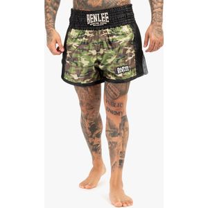 Benlee - Thaiboksbroek - Zwart - Satijn - Elastische Tailleband