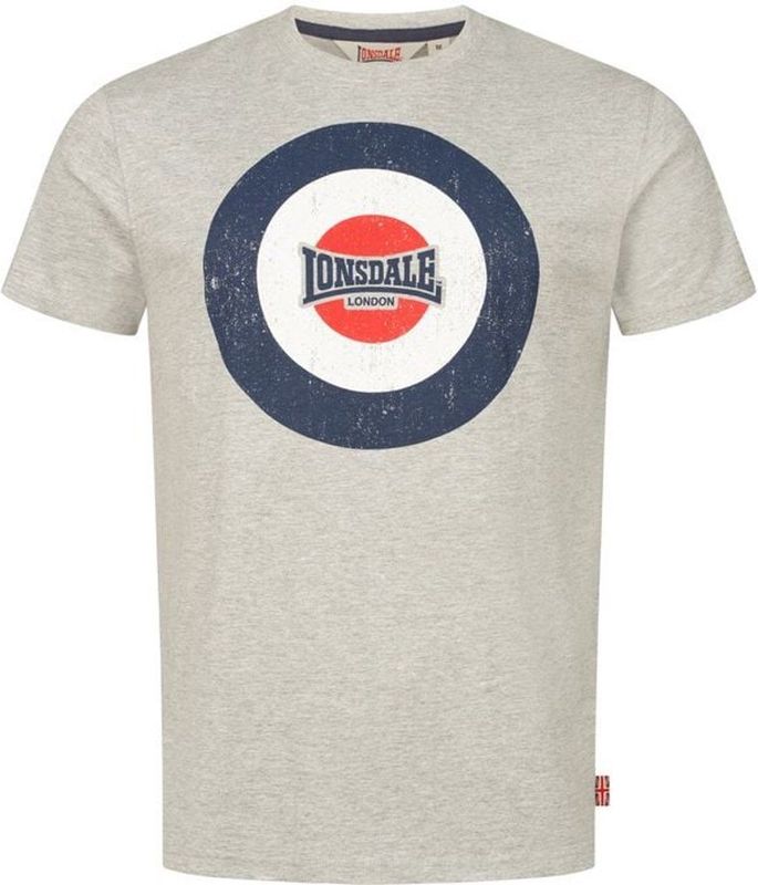 Lonsdale - T-shirt - Katoen - Print op Borst - Logoborduursel Achterkant