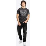 LONSDALE - Shirt 'Winnard' - Antraciet / Lichtgrijs - Nachtkleding