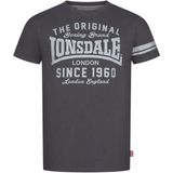 LONSDALE - Shirt 'Winnard' - Antraciet / Lichtgrijs - Nachtkleding