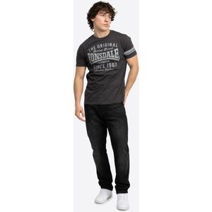 LONSDALE - Shirt 'Winnard' - Antraciet / Lichtgrijs - Nachtkleding