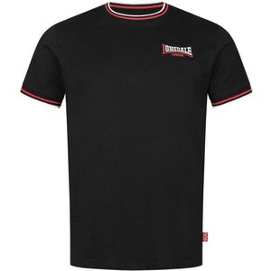 Lonsdale - Quin T-shirt - Zwart/Rood/Wit - Katoen