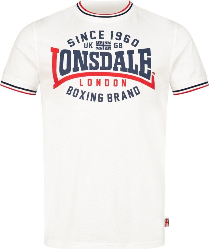 LONSDALE - Gavrene - T-shirt - Katoen - Zwart