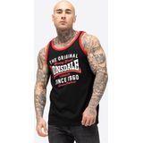 Lonsdale - ANDOVER - T-shirt - Zwart/Rood/Wit - Katoen
