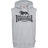 Lonsdale - Bignor - Sweatshirt - Marl Grey/Black - Ärmellos met Kapuze