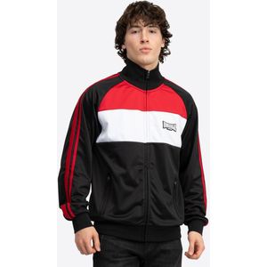 Lonsdale - Bracklesham - Trainingsjacke - Zwart/Donkerrood/Wit