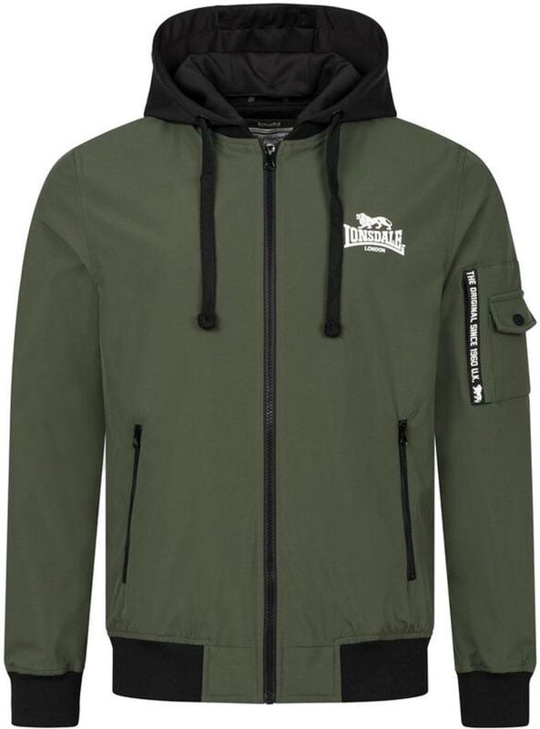 Lonsdale - Shalford - Windjack - Zwart - Synthetisch