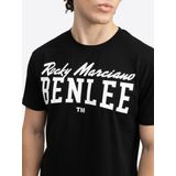 BENLEE Heren T-Shirt & Shorts Set Regular Fit SURRY, Zwart/Wit, XXL