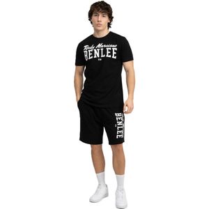 BENLEE Heren T-Shirt & Shorts Set Regular Fit SURRY, Zwart/Wit, XXL