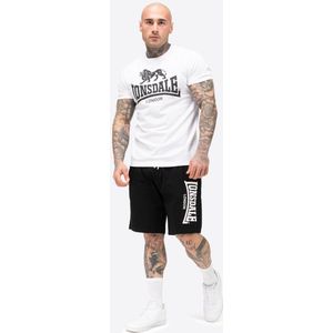 Lonsdale - T-shirt en Short - Wit/Zwart - Katoen
