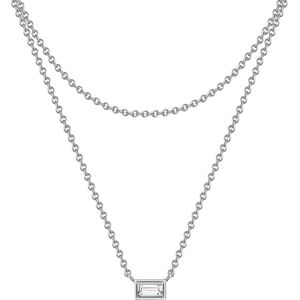 Glanzstücke München - Halskette Sterling Silber Zirkonia in Gelbgold Ketten 1 ct Damen (42.99 € / 1 ct)