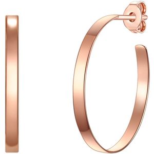 Sterling Zilver - Oorringen - Roségoud - Gepolijst