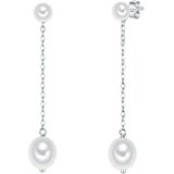 Valero Pearls - Perlen-Ohrstecker Sterling Silber Süßwasser-Zuchtperle in Silber Ohrringe 1 ct Damen (36.99 € / 1 ct)