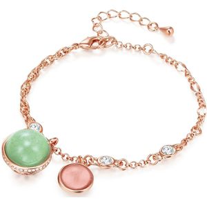 Lulu & Jane - Armband Metall-Legierung verziert mit Kristallen von Swarovski® in Silber Armbänder & Armreife 1 ct Damen (34.99 € / 1 ct)