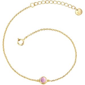 Glanzstücke München - Armband aus Sterling Silber in gelbgold mit Amethyst Armbänder & Armreife 1 ct Damen (49.99 € / 1 ct)