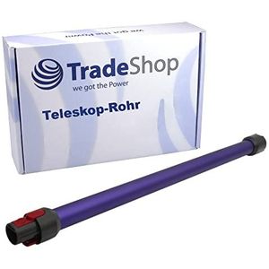 Trade-Shop Telescopische stofzuigerbuis, vervanging voor Dyson V7 V8 V10 V11 V15 stofzuiger accustofzuiger handstofzuiger vervangt 967477-04 / paars, 74 cm lang reserveonderdeel