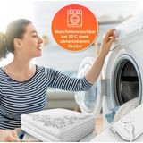 Wärmeunterbett mit Abschaltautomatik Fernbedienung Heizdecke mit 3 Temperaturstufen Wärmebettunterlage fürs Bett Matratzenheizung Weiß mit Motiv