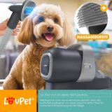 Lovpet - Hundeschermaschine mit Staubsauger Leise Schermaschine mit akku Haustierpflegeset mit Zubehör für Hund & Katze Tierhaarschneidemaschine
