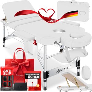 KESSER Massageliege, Mobile Massageliege klappbar & höhenverstellbar 3 Zonen Massagebett