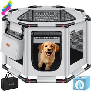 LOVPET® Puppyren opvouwbaar Hondenren Binnen & Buiten Hondenbench Ren voor Honden Katen & Knaagdieren - Konijnenren