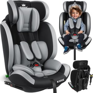 KIDIZ® Premium Kinderautostoel Groep 1+2+3, 9-36 kg, 5-punts veiligheidsgordel, auto