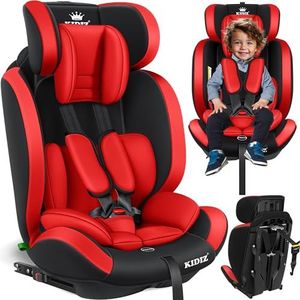 KIDIZ® Premium Kinderautostoel Groep 1+2+3, 9-36 kg, 5-punts veiligheidsgordel, auto