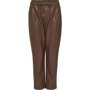Opus - Kunstleren Broek Majella - Bruin - Vrouwen