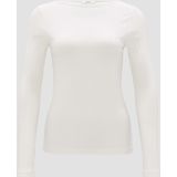 Opus - Geribd T-shirt - Ecru - Katoen