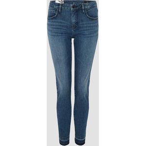 Opus - Evita - Skinny Broek - Blauw - Denim