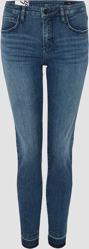 Opus - Evita - Skinny Broek - Blauw - Denim