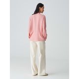 Opus - Blouse - Lichtroze - V-hals - Lange Mouwen