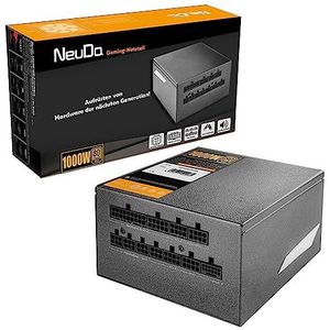 Neuda Vollständig modular, 80 Plus Gold, 1000 Watt, ATX 3.0, PCIe 5.0, 0% RPM-Modus (1000 W), PC-voedingseenheid