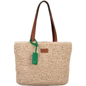 Gabor bags Daina Shopper voor dames, schoudertas, ritssluiting, groot, beige, beige, Large, modern