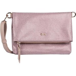 Gabor, Tassen, Dames, Roze, ONE Size, Metallic Roze Flap Tas Jasmina