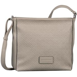 TOM TAILOR Mirenda schoudertas voor dames, taupe, taupe, Medium