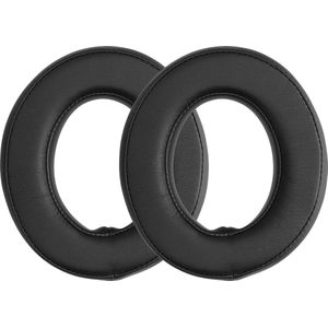 kwmobile - Oorkussens - Zwart - Kunstleer en Schuim