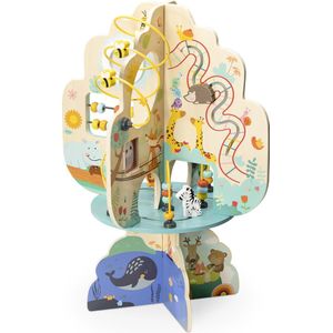 Navaris - Houten Activiteitenbord - Kindvriendelijk Design - Vrolijke Kleuren