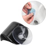 kwmobile 2x zuignaphouder voor scheermes - Geschikt voor glas en tegels - Houder met zuignap in zwart