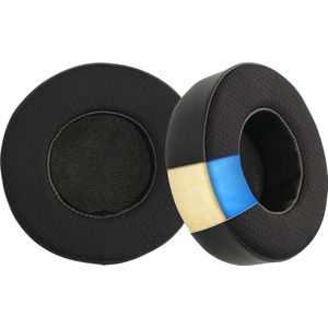 kwmobile 2x Oorkussens - Geschikt voor Corsair Virtuoso RGB Wireless - Zwart - Imitatieleer