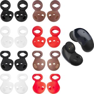 kwmobile anti-slip dopjes voor oordoppen - geschikt voor Samsung Galaxy Buds Live - Set van 16 - Van silicone in zwart / wit / rood / bruin
