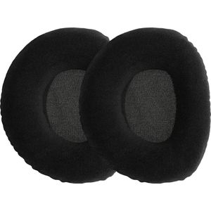 kwmobile 2x Fluwelen Oorkussens - Geschikt Voor Sennheiser RS160 / RS170 / RS180 - Zwart - Fluweel