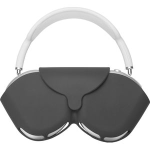kwmobile cover voor over-ear koptelefoon - geschikt voor Apple Airpods Max - Van flexibel silicone - In zwart