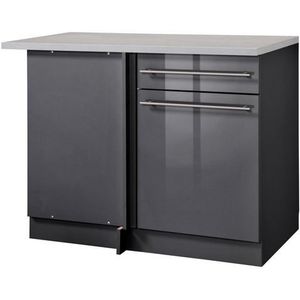 wiho Küchen Hoekonderkast Chicago 110 cm breed, voor een optimaal gebruik van de ruimte