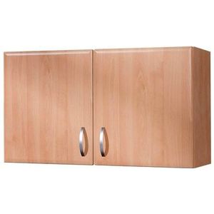 Hoekkast - Beuken - Zilverkleurige Grepen - 100 cm Breedte