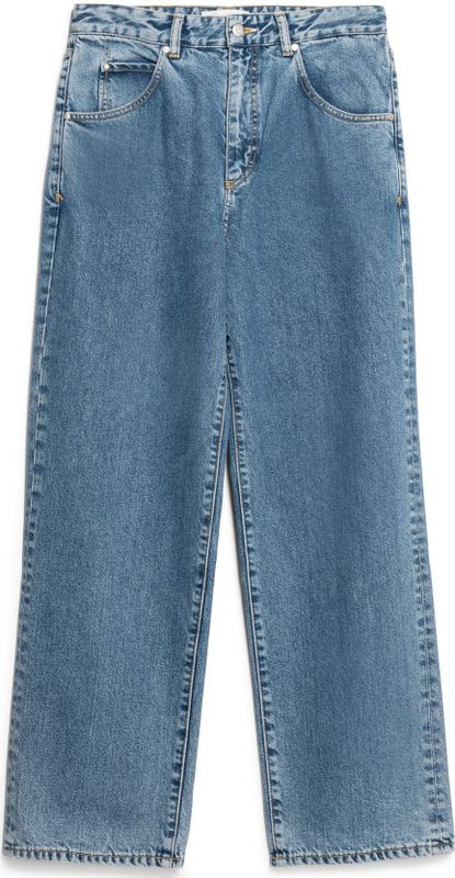 Armedangels - Baggy Fit Jeans - Medium Blue - Denim - Losse Pasvorm