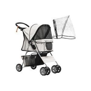 PawHut Hundebuggy mit Regenverdeck D00-058V01