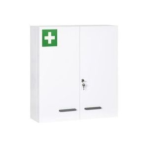 Medizinschrank, 2-türiger Apothekerschrank, Arzneischrank, Wandmontage